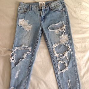 Distressed Jeans